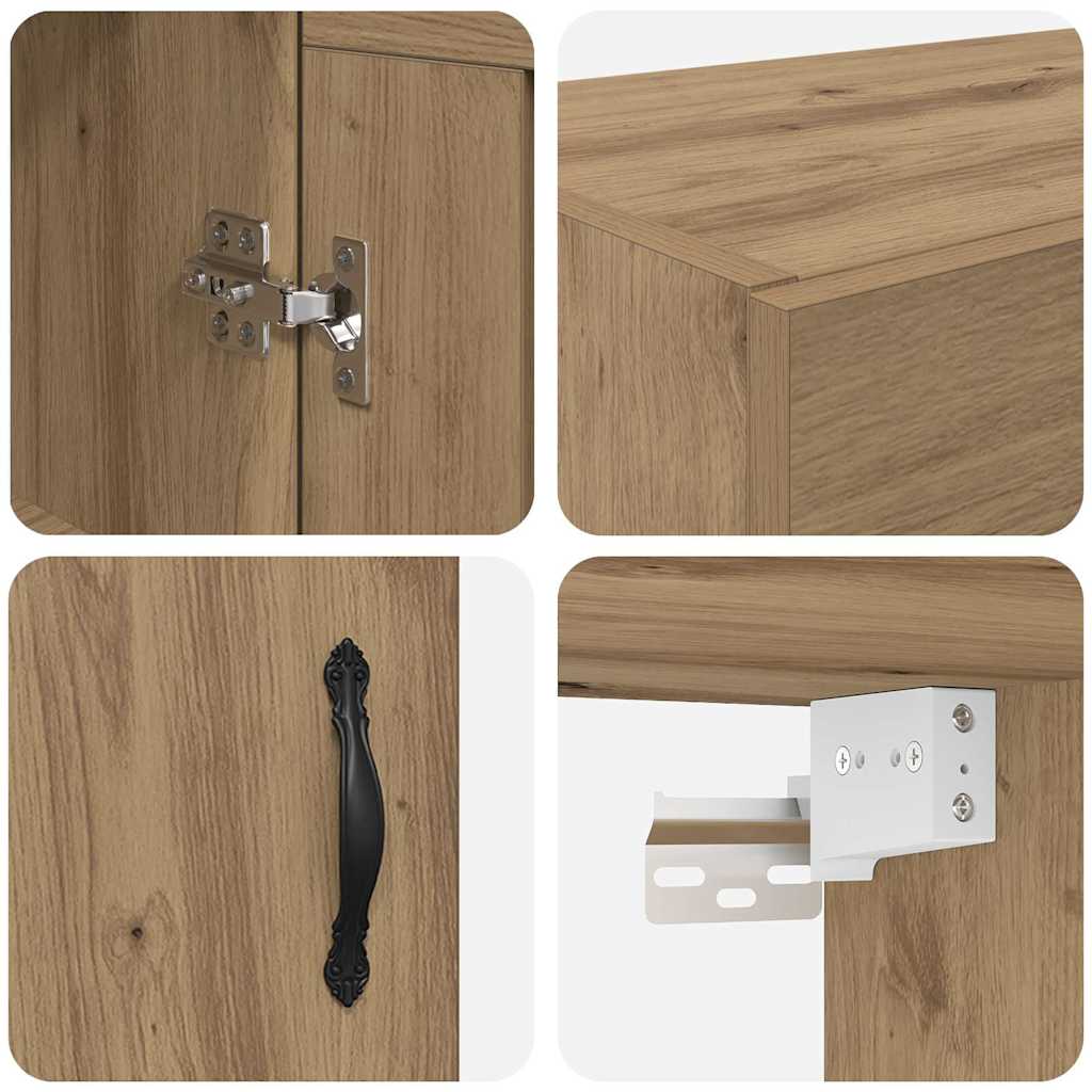 Veggskap Artisan Eik 69,5 x 34 x 90 cm Konstruert tre