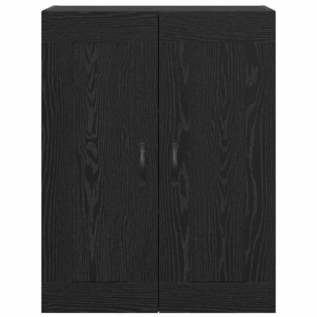 Veggskap Svart Eik 69,5 x 34 x 90 cm Konstruert tre