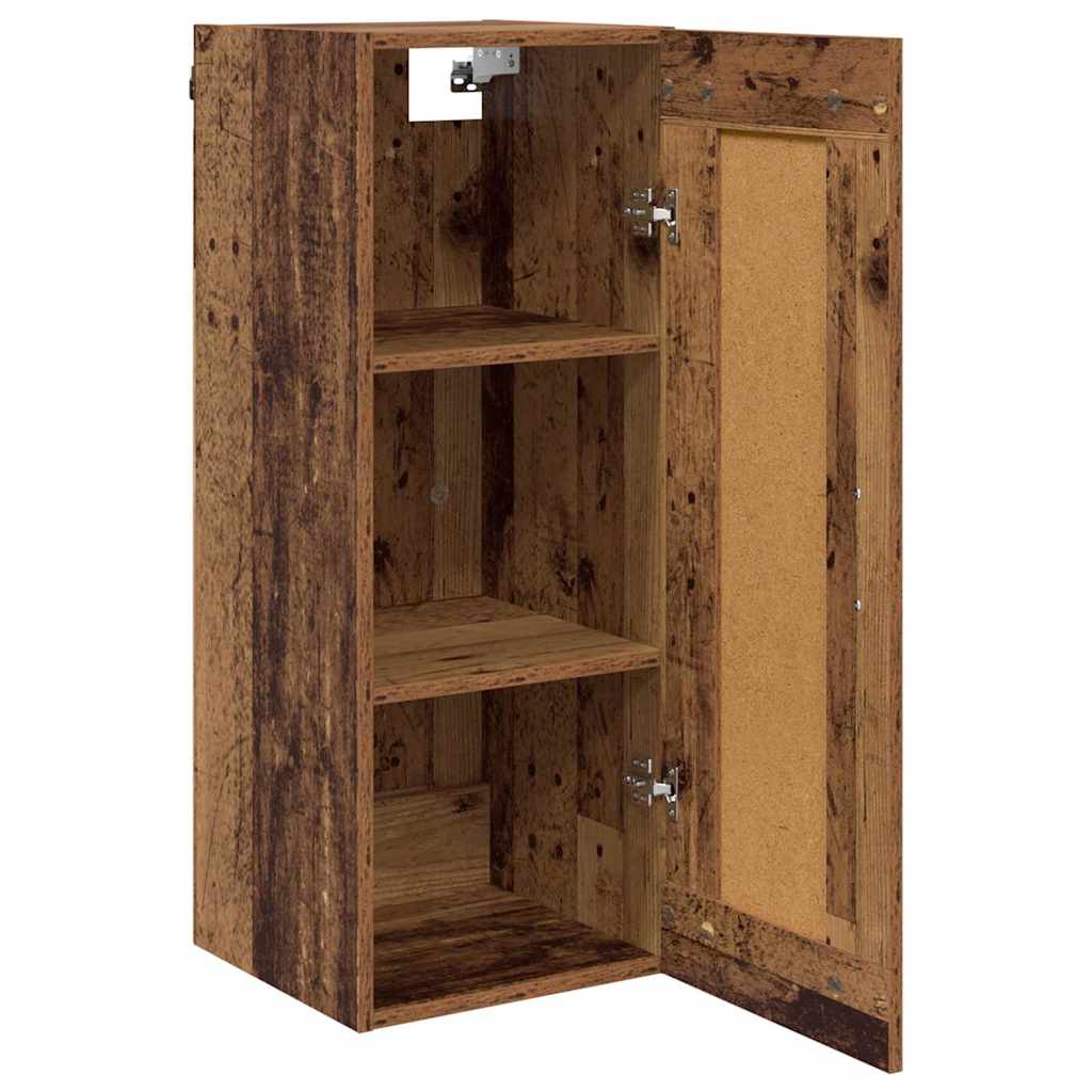 Veggskap Gamle tre 34,5 x 34 x 90 cm Konstruert tre