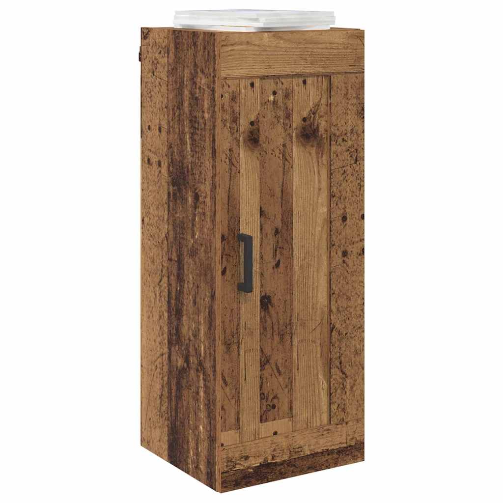 Veggskap Gamle tre 34,5 x 34 x 90 cm Konstruert tre