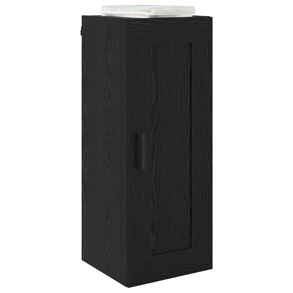 Veggskap Svart Eik 34,5 x 34 x 90 cm Konstruert tre