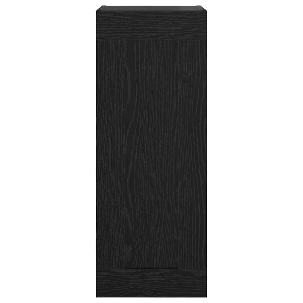 Veggskap Svart Eik 34,5 x 34 x 90 cm Konstruert tre