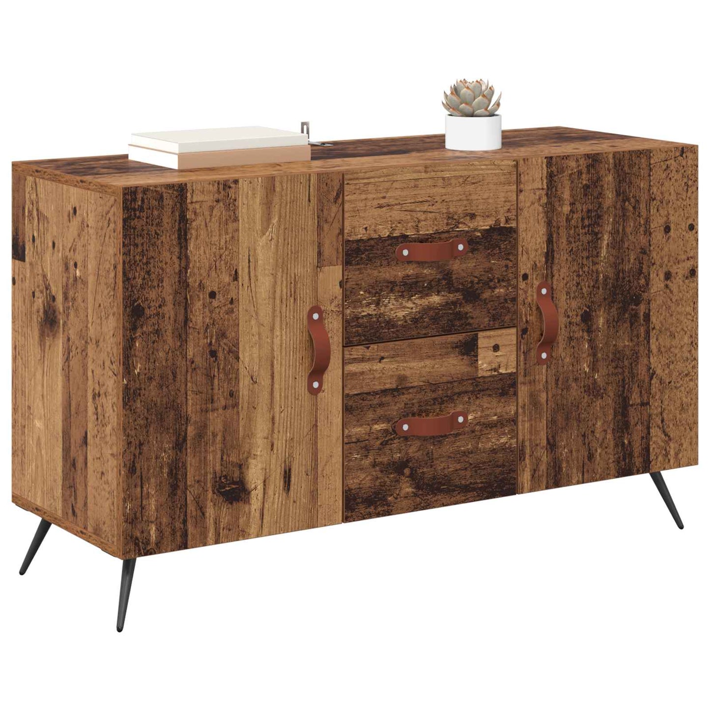 Serviesskap med skuff Gamle tre 100 x 36 x 60 cm Konstruert tre
