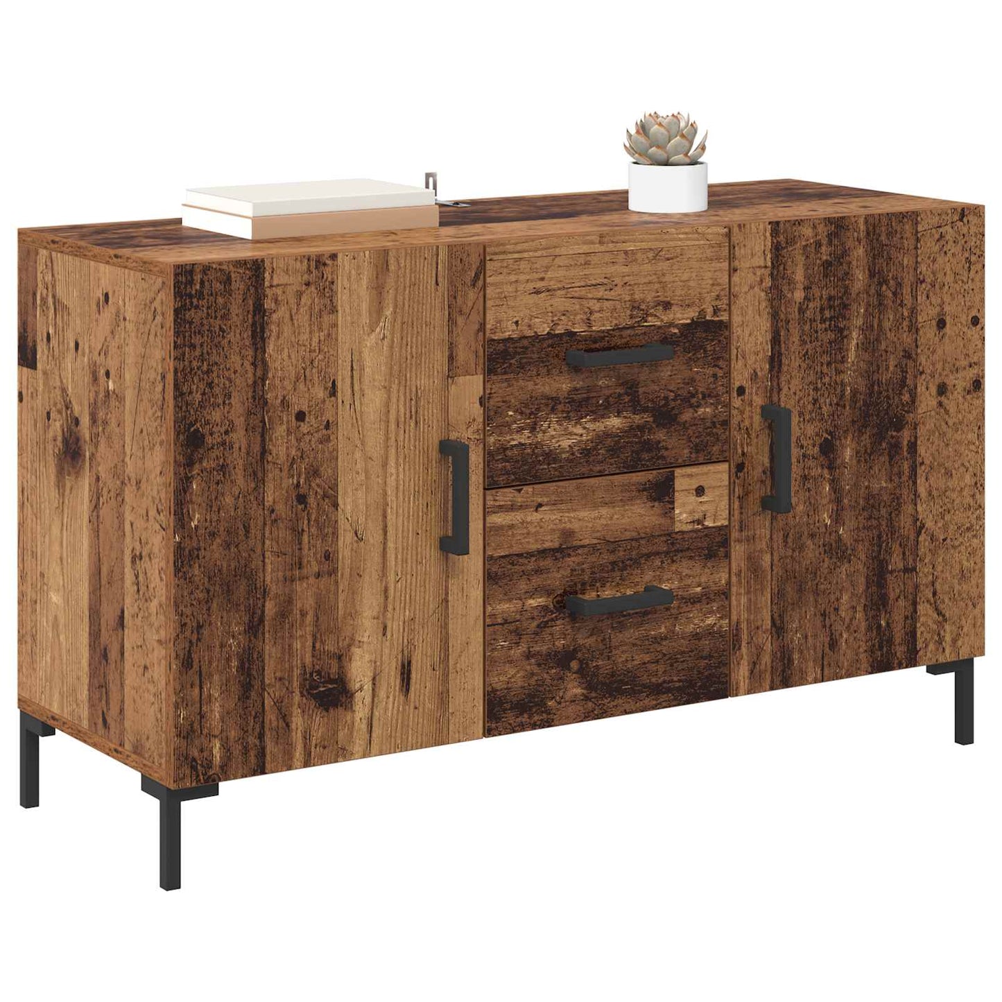Serviesskap med skuff Gamle tre 100 x 36 x 60 cm Konstruert tre