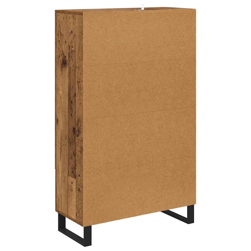 Høyskap med skuff Gamle tre 69,5 x 30 x 115 cm Konstruert tre