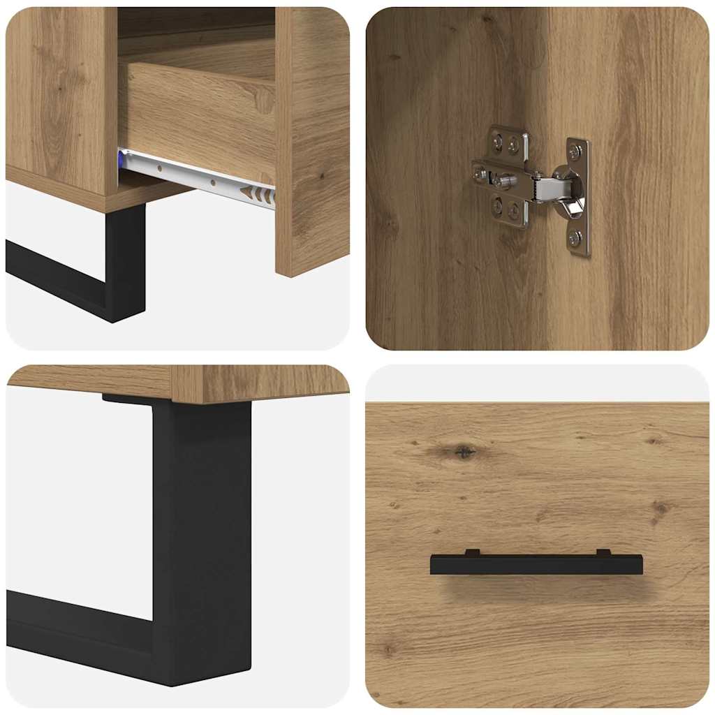 Høyskap Artisan Eik 69,5 x 30 x 115 cm Konstruert tre
