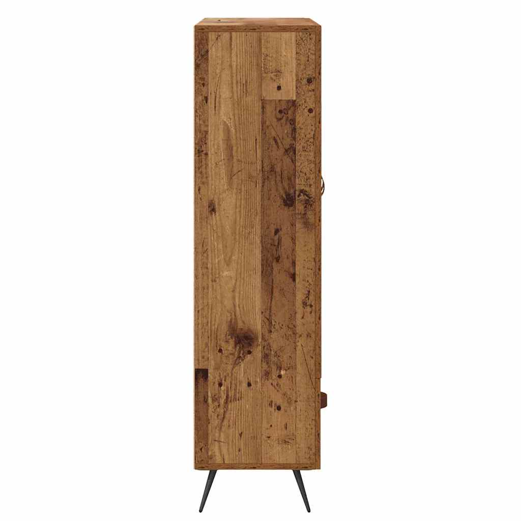 Høyskap Gamle tre 69,5 x 31 x 115 cm Sponplater og glass