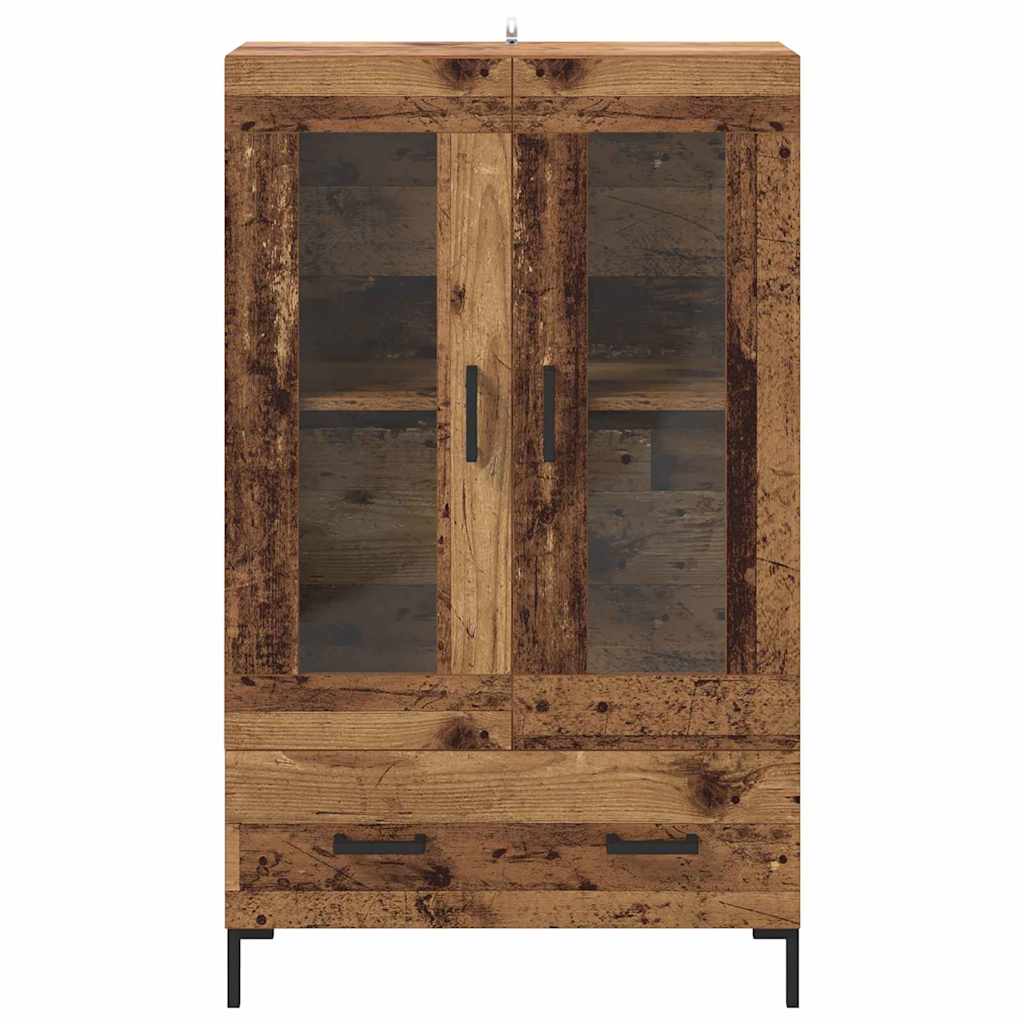 Høyskap med skuff Gamle tre 69,5 x 31 x 115 cm Konstruert tre