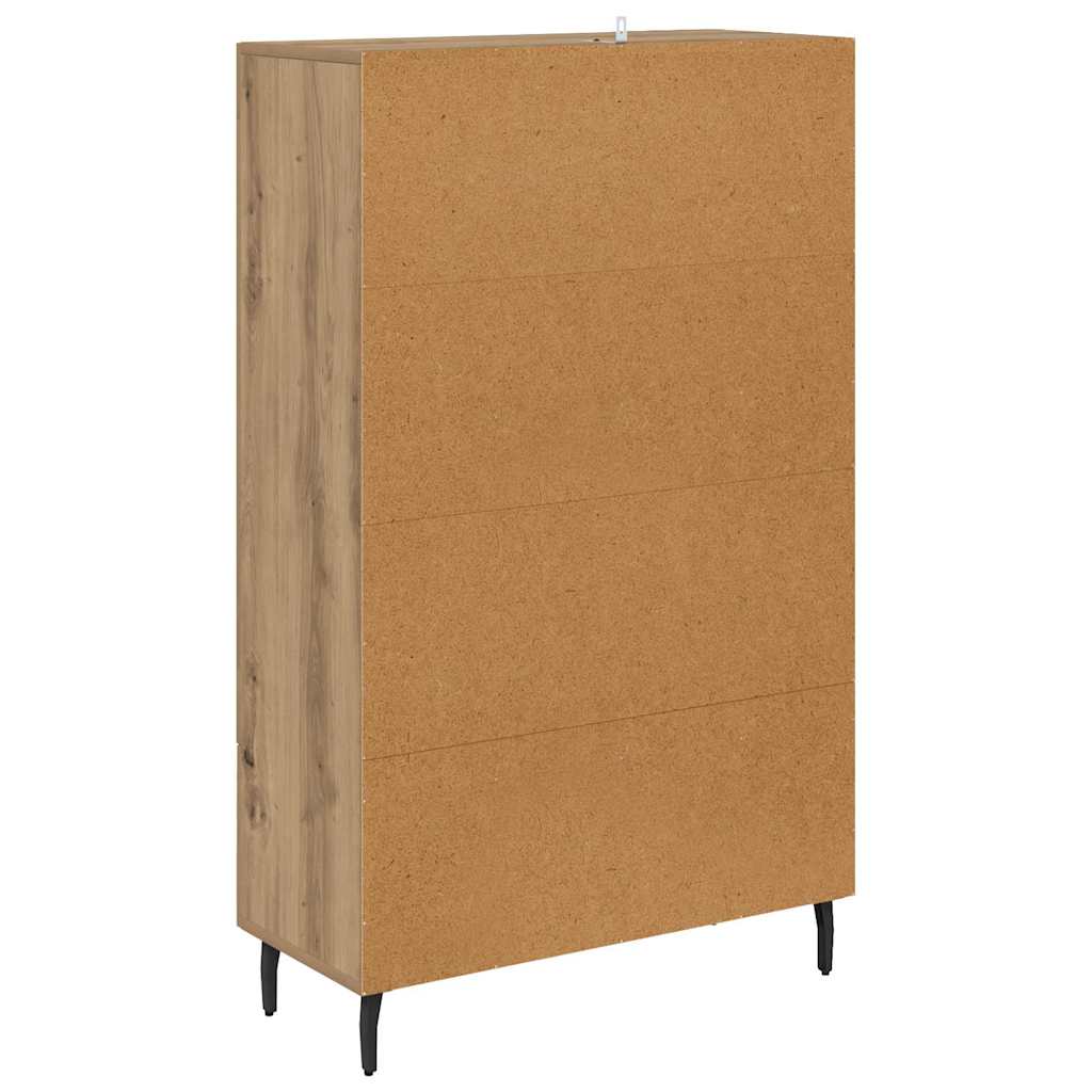 Høyskap med skuff Artisan Eik 69,5 x 31 x 115 cm Konstruert tre