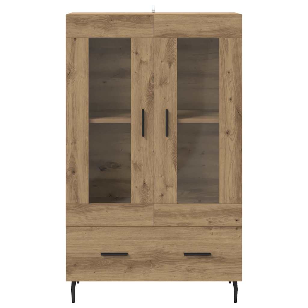 Høyskap med skuff Artisan Eik 69,5 x 31 x 115 cm Konstruert tre