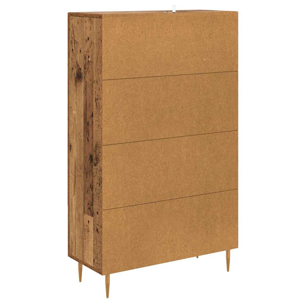 Høyskap med skuff Gamle tre 69,5 x 31 x 115 cm Konstruert tre