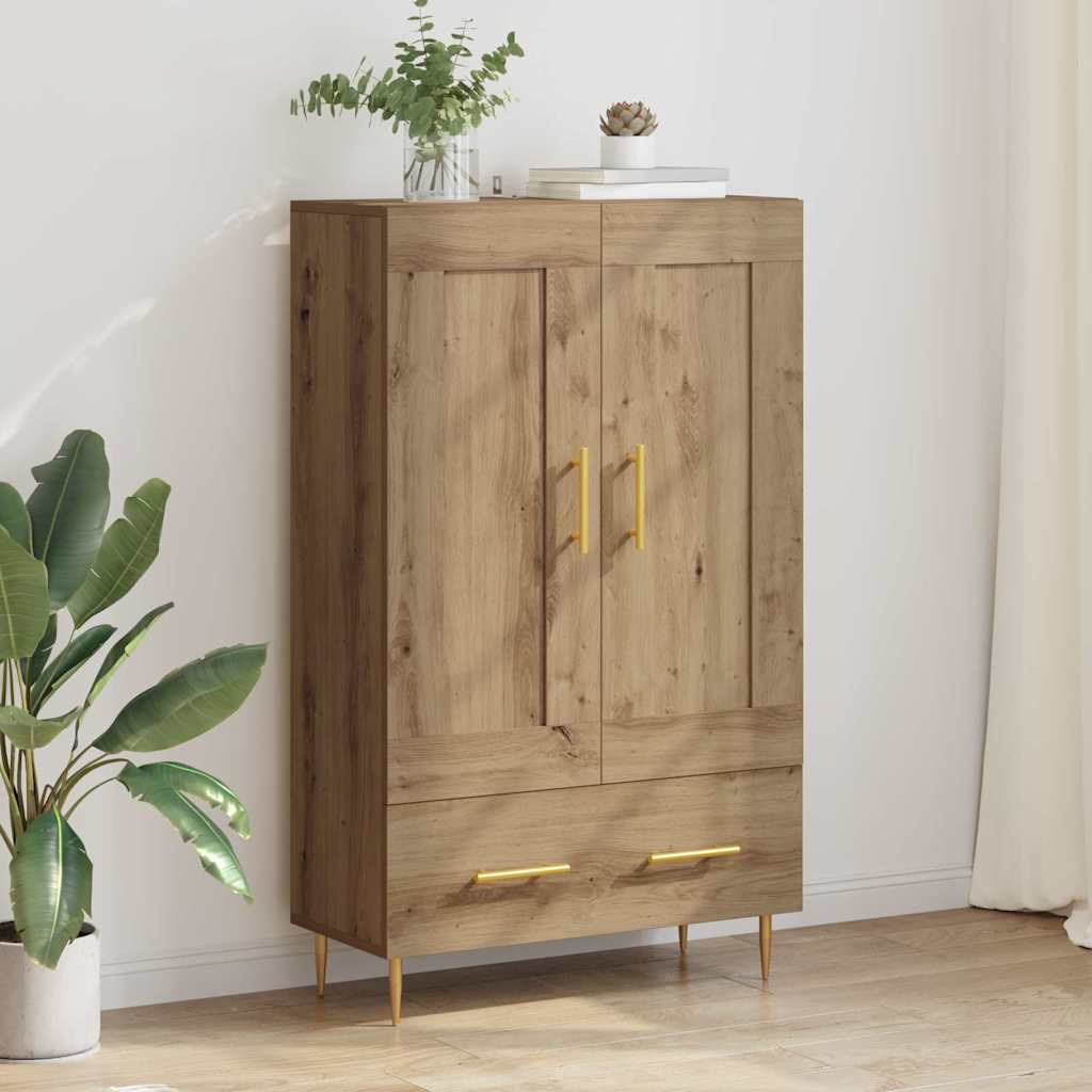 Høyskap med skuff Artisan Eik 69,5 x 31 x 115 cm Konstruert tre