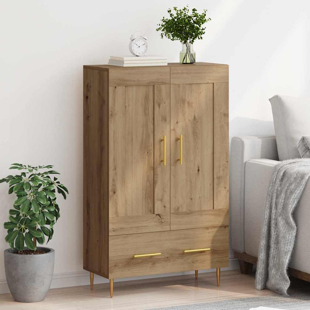 Høyskap med skuff Artisan Eik 69,5 x 31 x 115 cm Konstruert tre