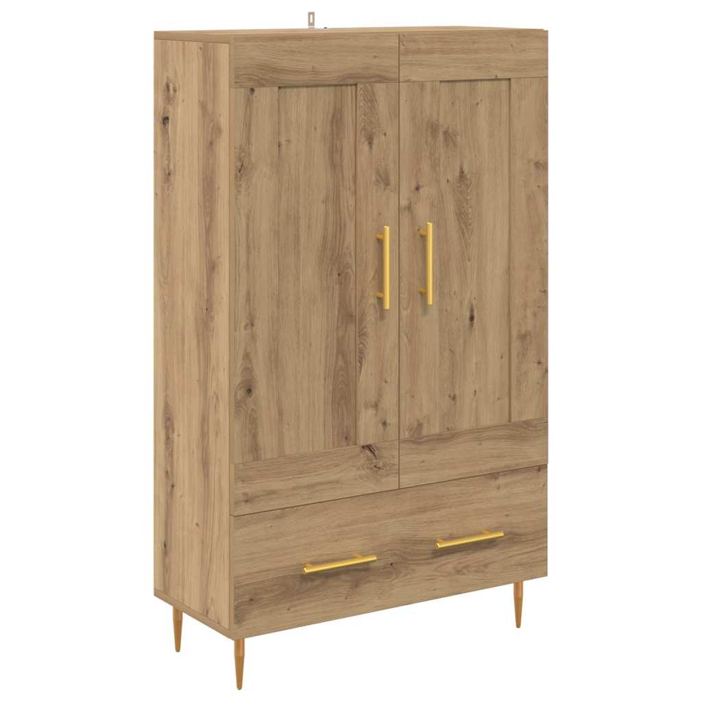 Høyskap med skuff Artisan Eik 69,5 x 31 x 115 cm Konstruert tre