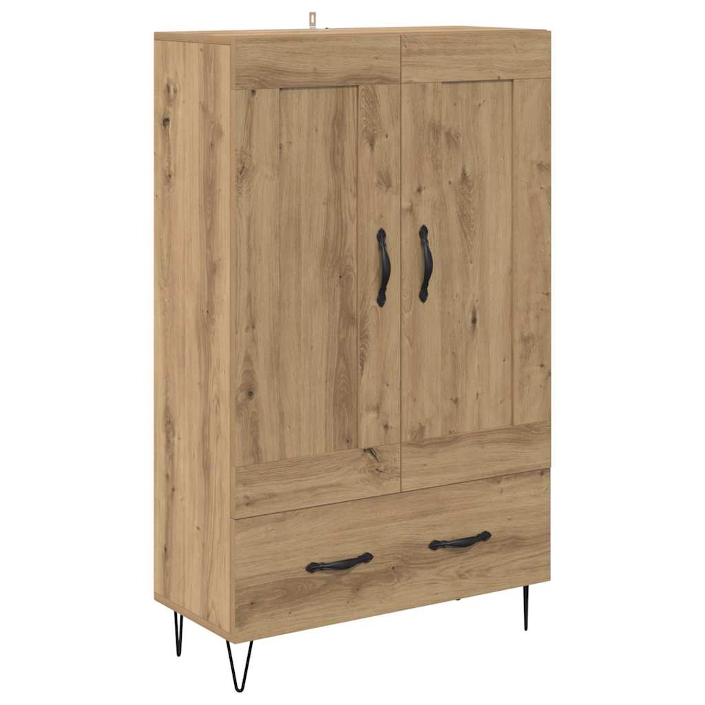 Høyskap med skuff Artisan Eik 69,5 x 31 x 115 cm Konstruert tre