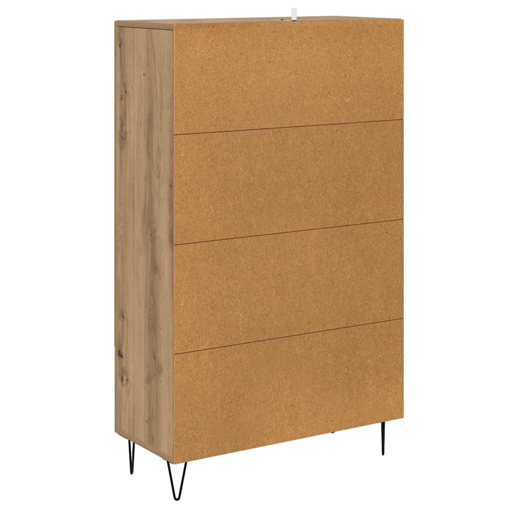 Høyskap med skuff Artisan Eik 69,5 x 31 x 115 cm Konstruert tre