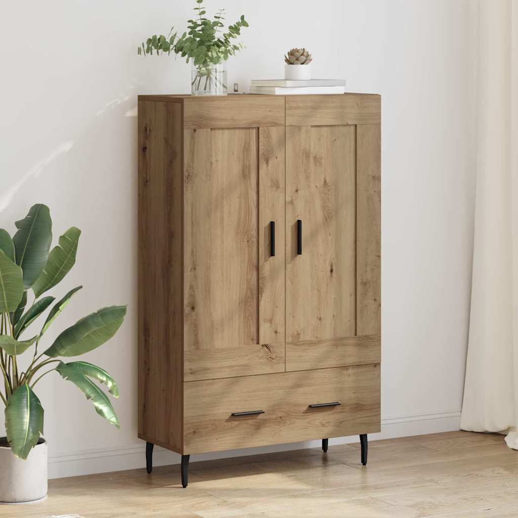 Høyskap med skuff Artisan Eik 69,5 x 31 x 115 cm Konstruert tre