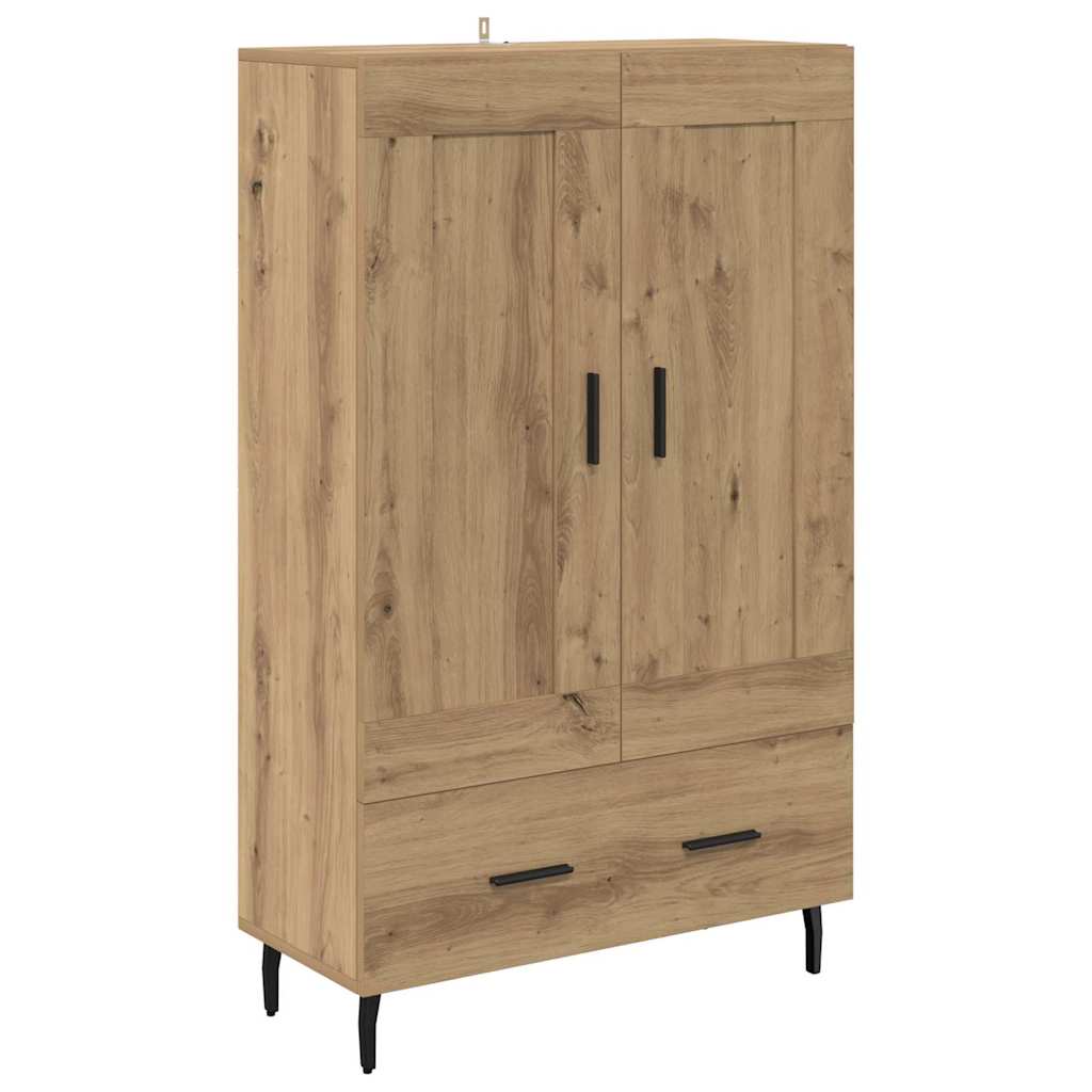 Høyskap med skuff Artisan Eik 69,5 x 31 x 115 cm Konstruert tre