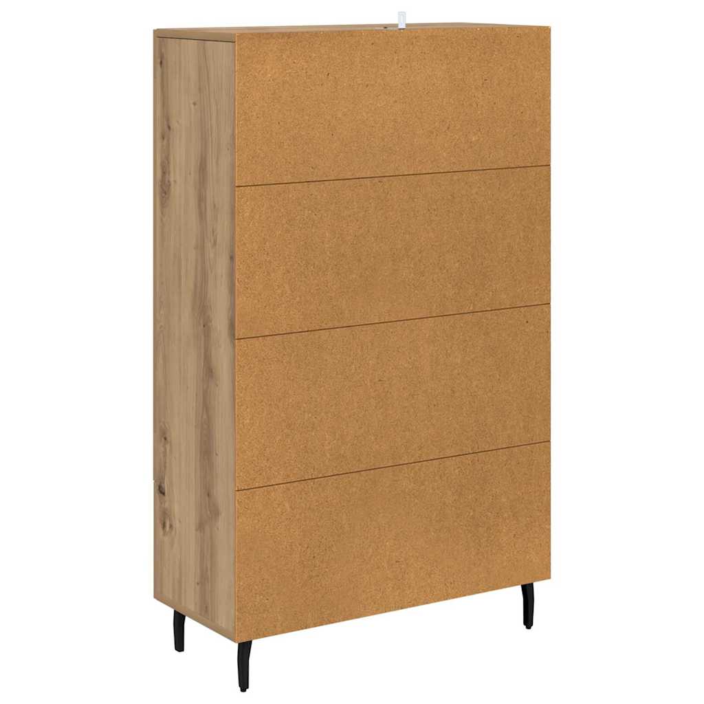 Høyskap med skuff Artisan Eik 69,5 x 31 x 115 cm Konstruert tre