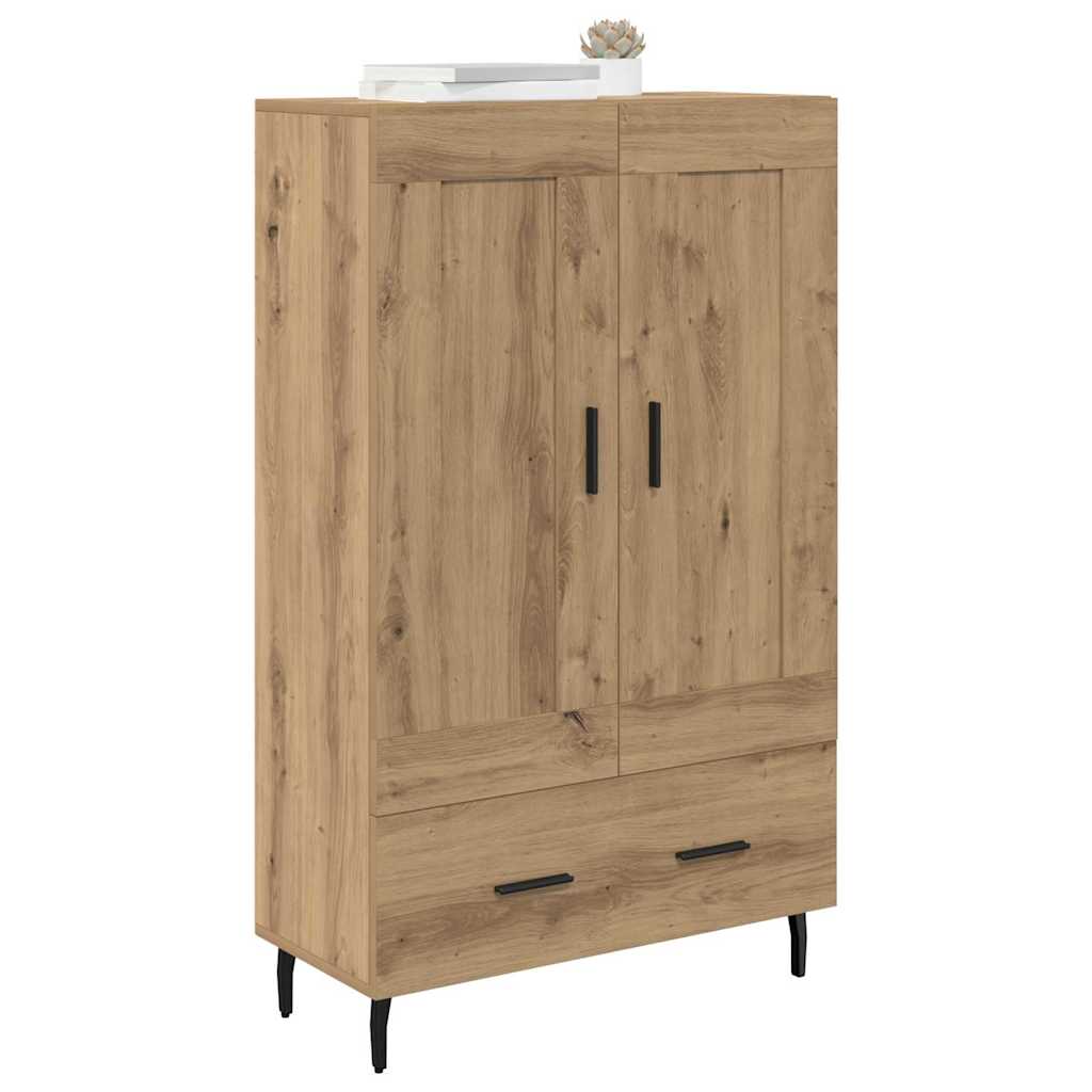 Høyskap med skuff Artisan Eik 69,5 x 31 x 115 cm Konstruert tre