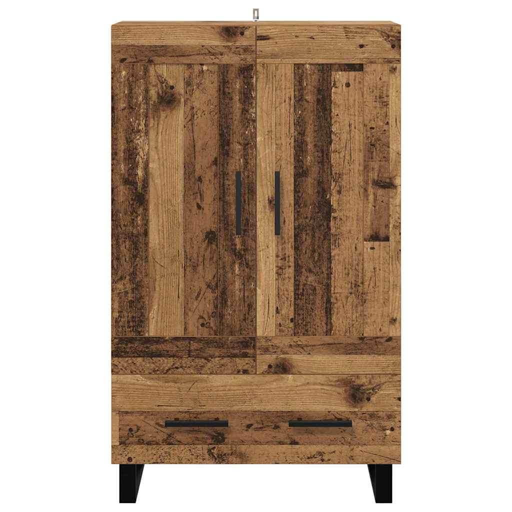 Høyskap med skuff Gamle tre 69,5 x 31 x 115 cm Konstruert tre