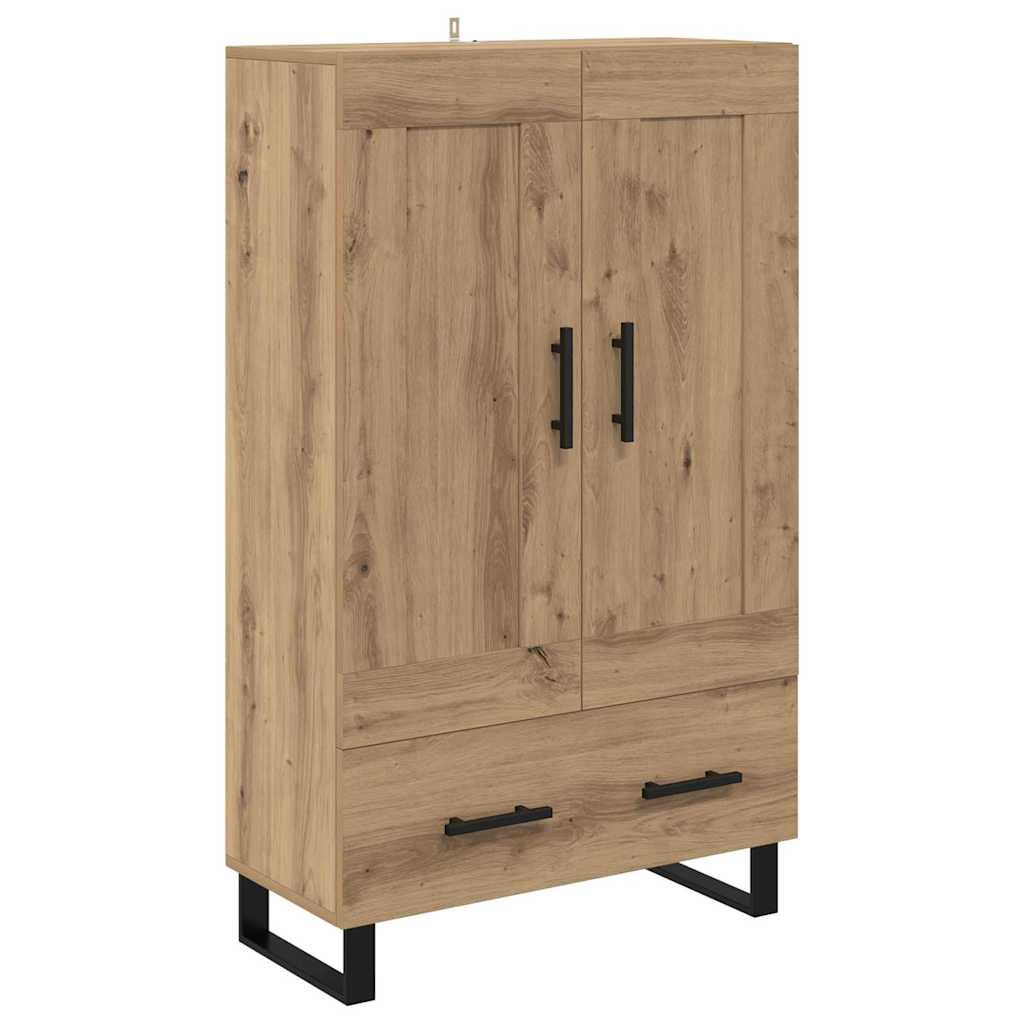 Høyskap med skuff Artisan Eik 69,5 x 31 x 115 cm Konstruert tre
