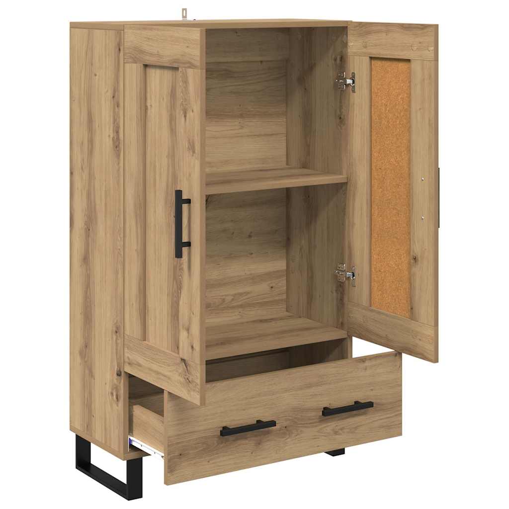 Høyskap med skuff Artisan Eik 69,5 x 31 x 115 cm Konstruert tre