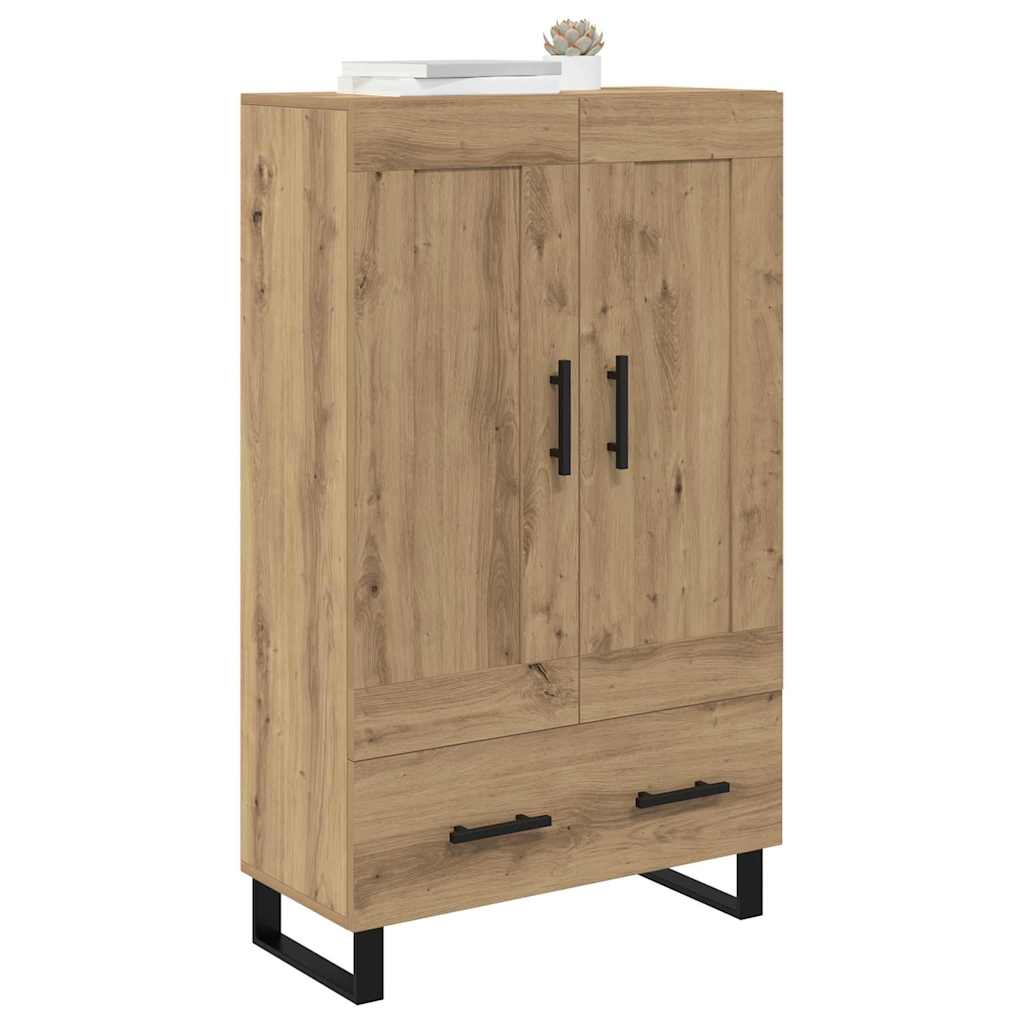 Høyskap med skuff Artisan Eik 69,5 x 31 x 115 cm Konstruert tre