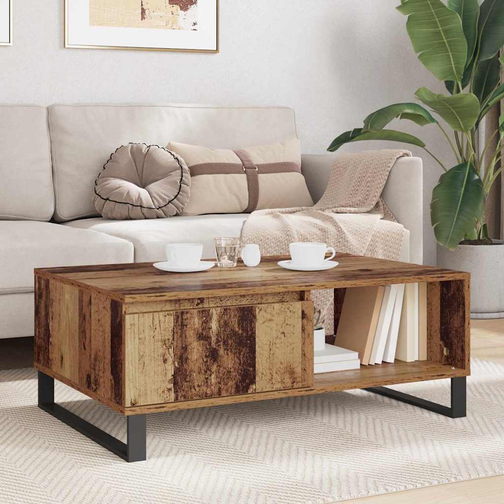 Kaffebord Gamle tre 90 x 60 x 35 cm Konstruert tre