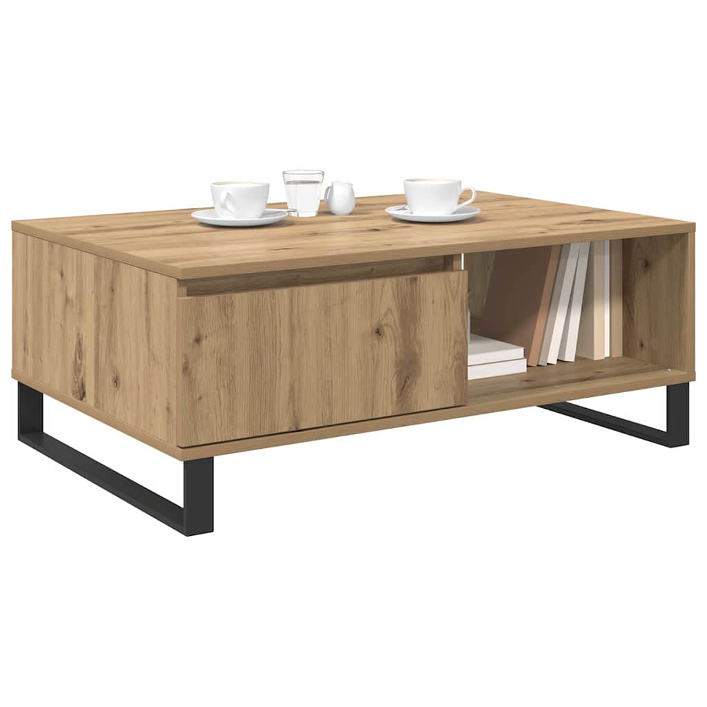 Kaffebord Artisan Eik 90 x 60 x 35 cm Konstruert tre