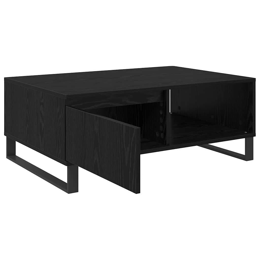 Kaffebord Svart Eik 90 x 60 x 35 cm Konstruert tre
