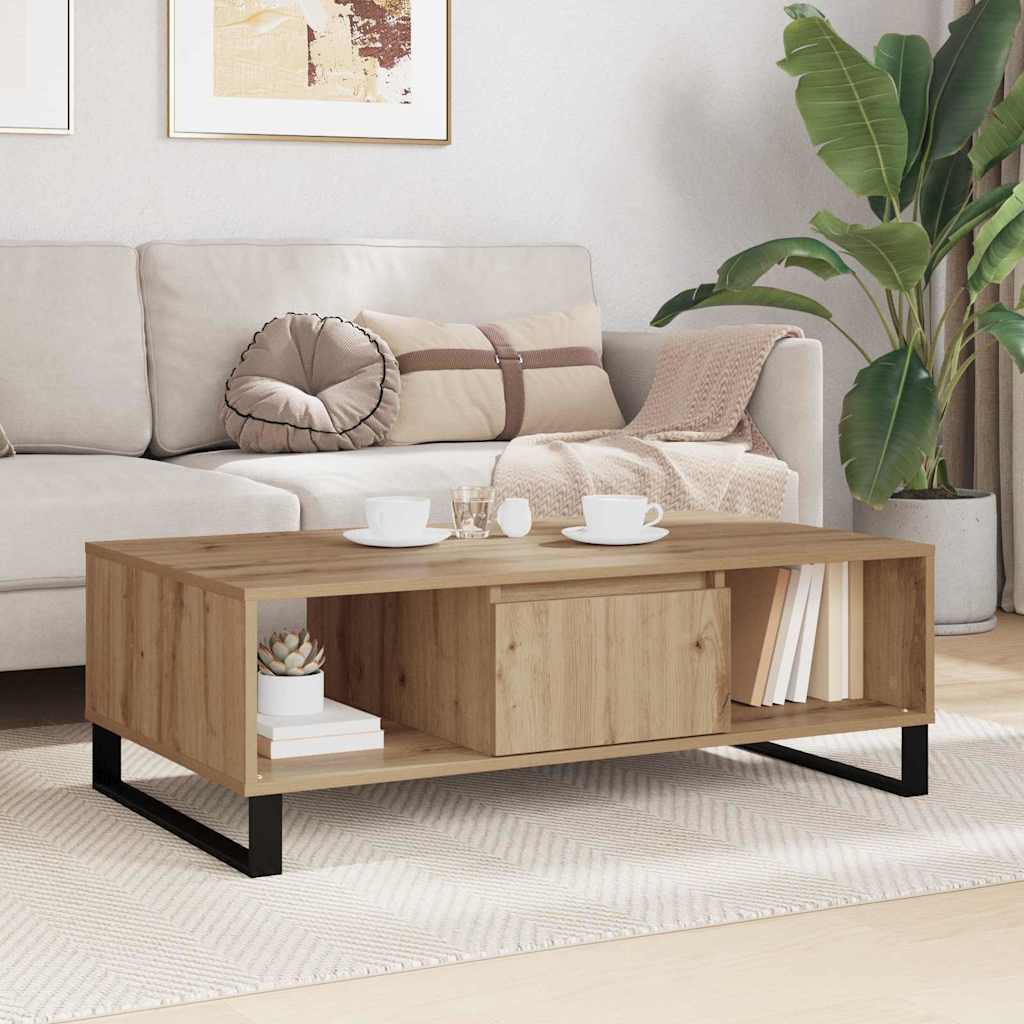 Kaffebord Artisan Eik 104 x 60 x 35 cm Konstruert tre