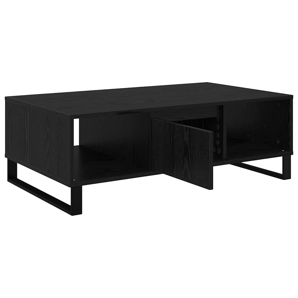 Kaffebord Svart Eik 104 x 60 x 35 cm Konstruert tre