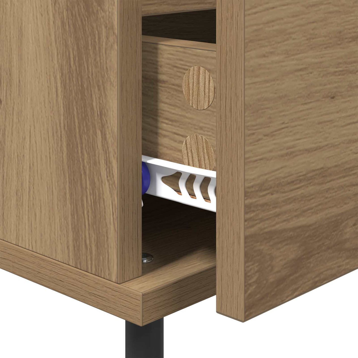 Nattbordskap 2 stk. Artisan Eik 40 x 35 x 50 cm Konstruert tre
