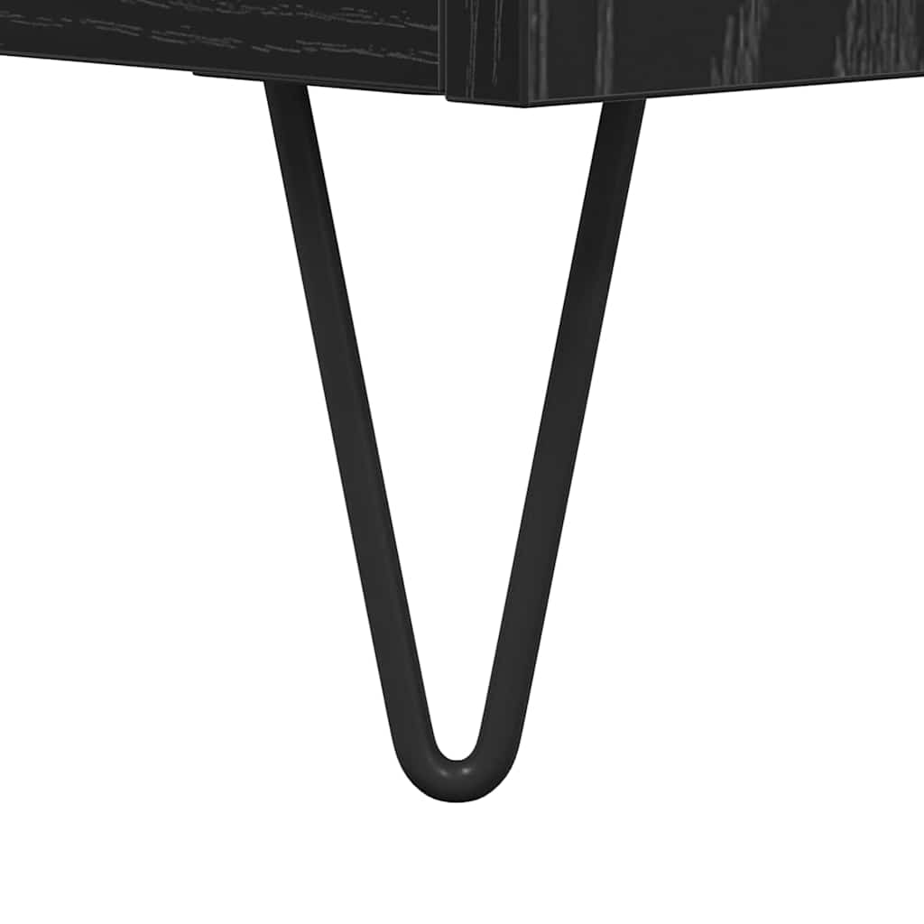 Kaffebord Svart Eik 60 x 44,5 x 45 cm Konstruert tre