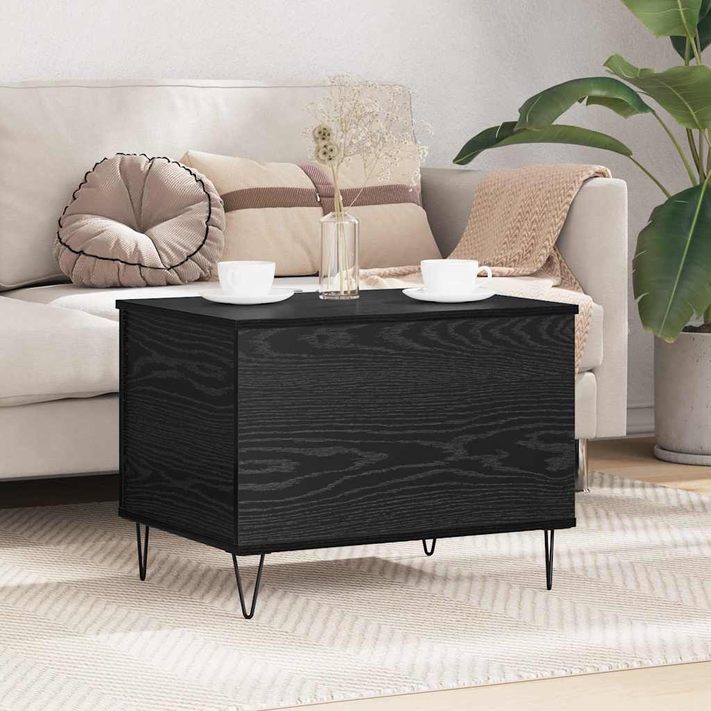 Kaffebord Svart Eik 60 x 44,5 x 45 cm Konstruert tre