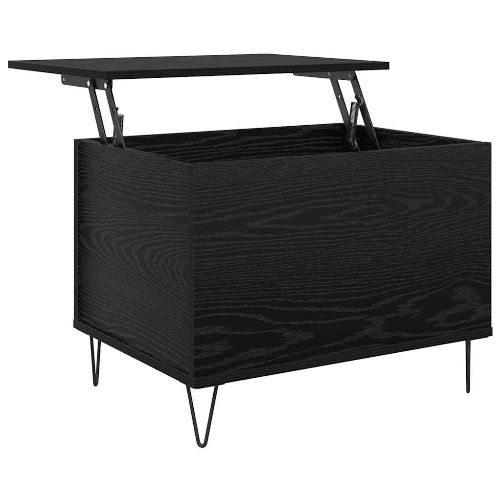 Kaffebord Svart Eik 60 x 44,5 x 45 cm Konstruert tre