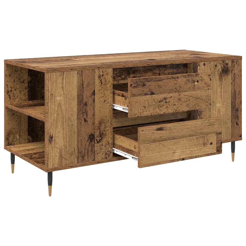 Kaffebord med skuff Gamle tre 102 x 44,5 x 50 cm Konstruert tre