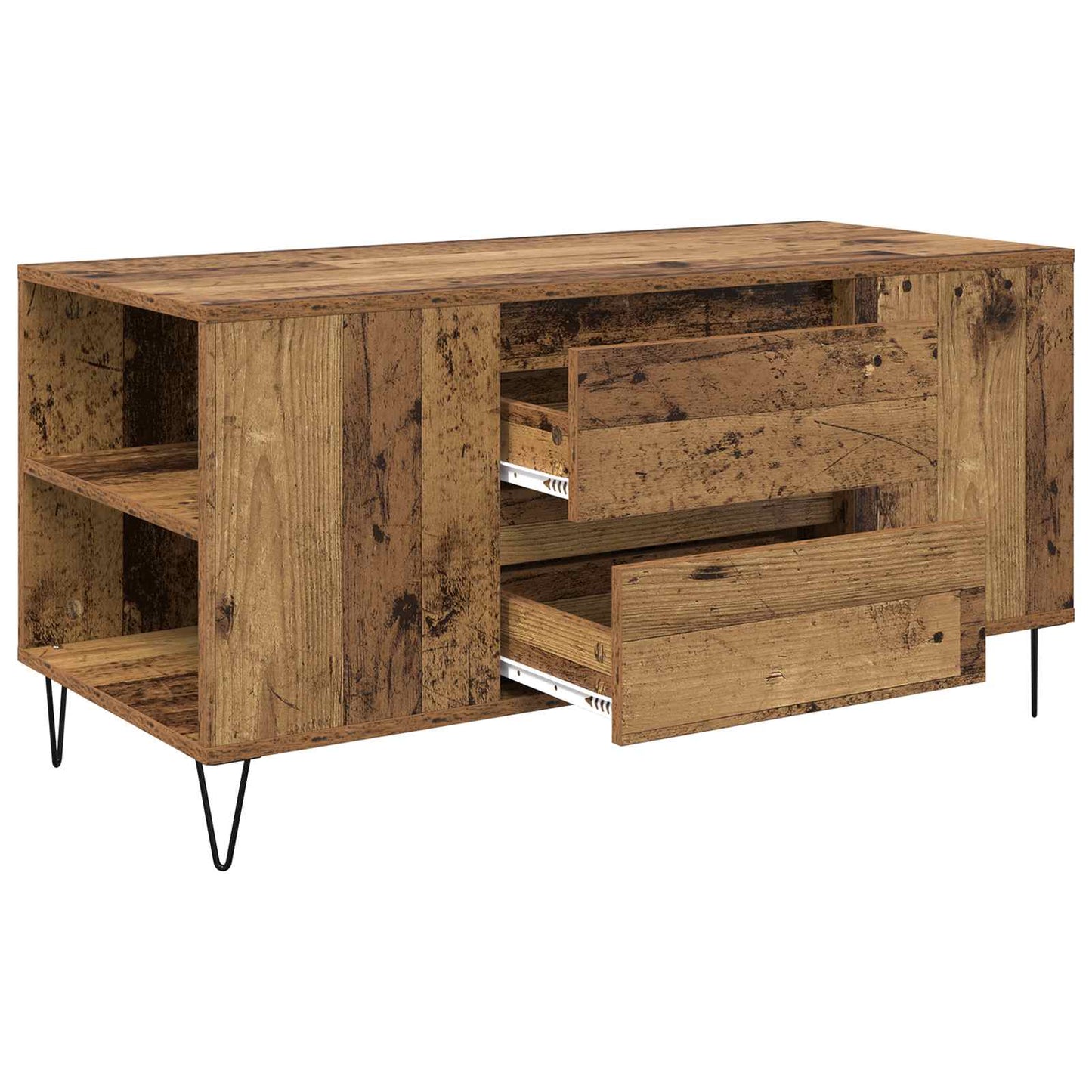 Kaffebord med skuff Gamle tre 102 x 44,5 x 50 cm Konstruert tre