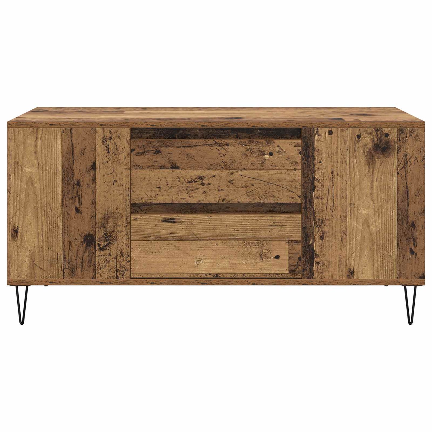 Kaffebord med skuff Gamle tre 102 x 44,5 x 50 cm Konstruert tre