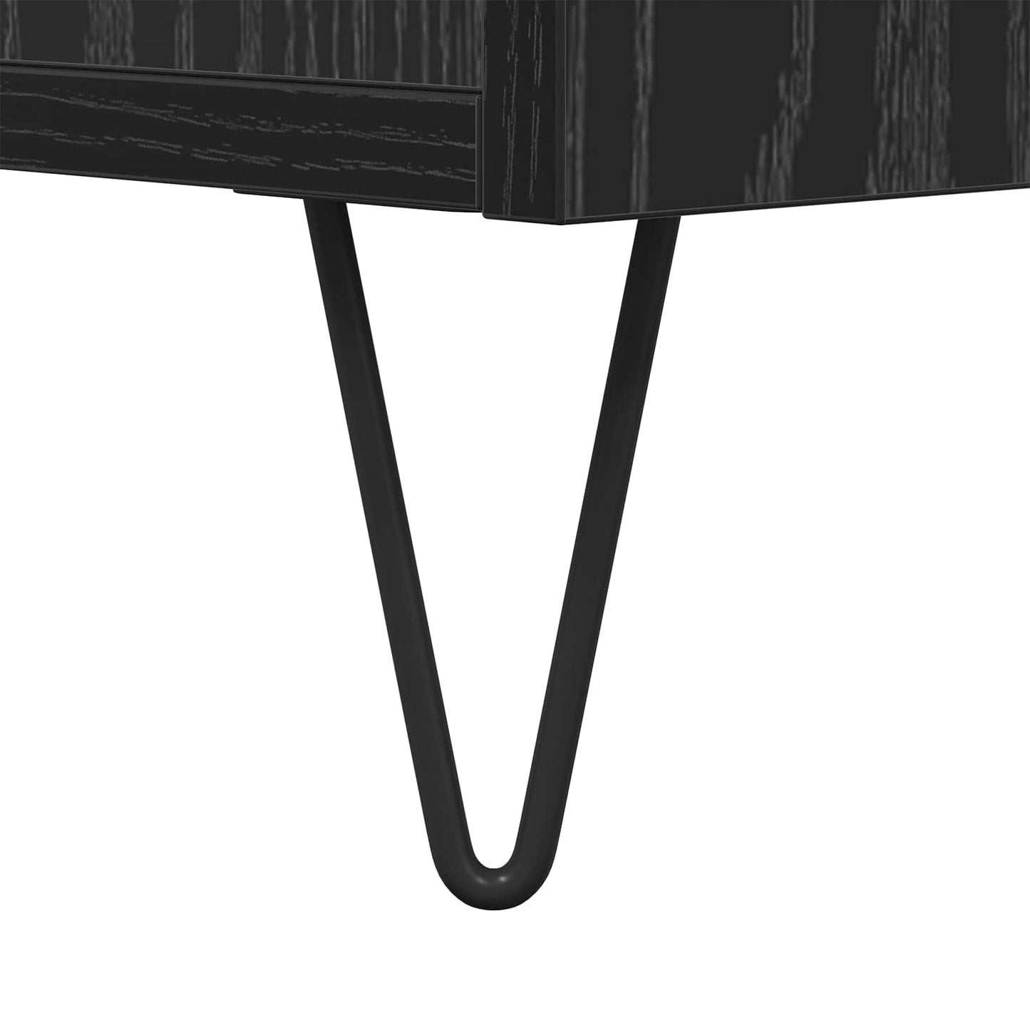 Kaffebord med skuff Svart Eik 102 x 44,5 x 50 cm Konstruert tre