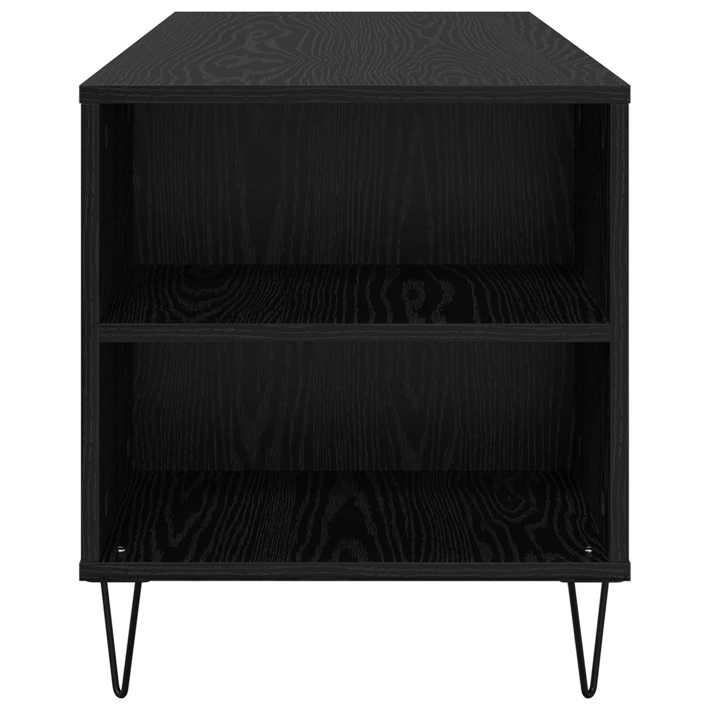 Kaffebord med skuff Svart Eik 102 x 44,5 x 50 cm Konstruert tre
