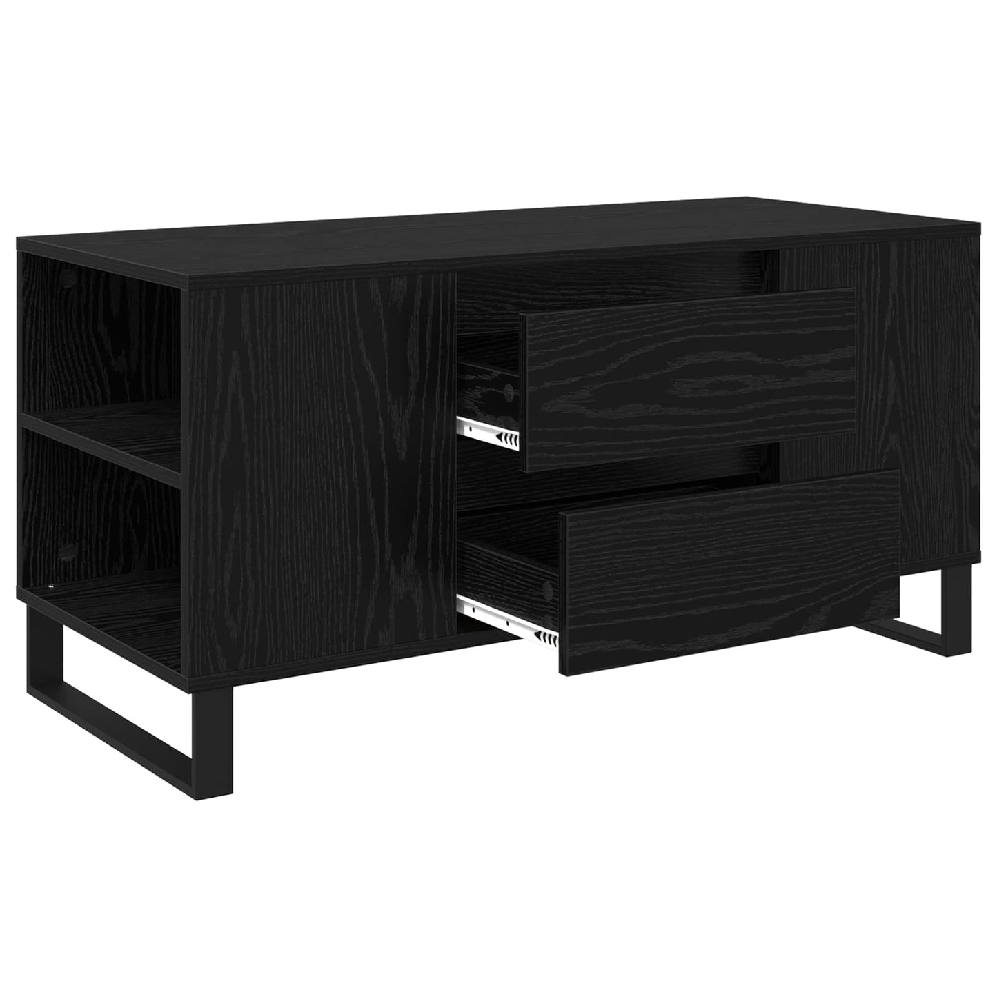 Kaffebord Svart Eik 102 x 44,5 x 50 cm Konstruert tre