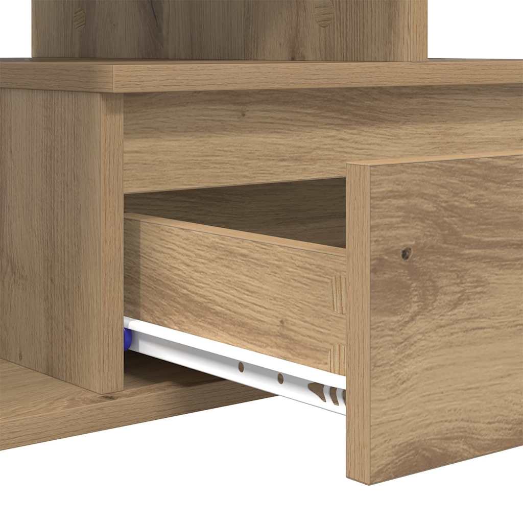 Kaffebord med skuff Artisan Eik 90 x 49 x 45 cm Konstruert tre