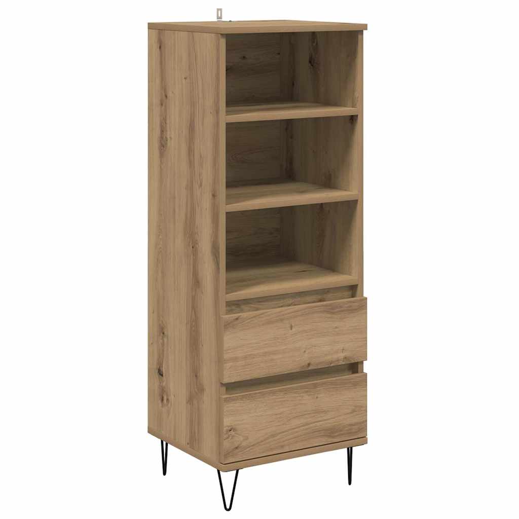 Høyskap med skuff Artisan Eik 40 x 36 x 110 cm Konstruert tre