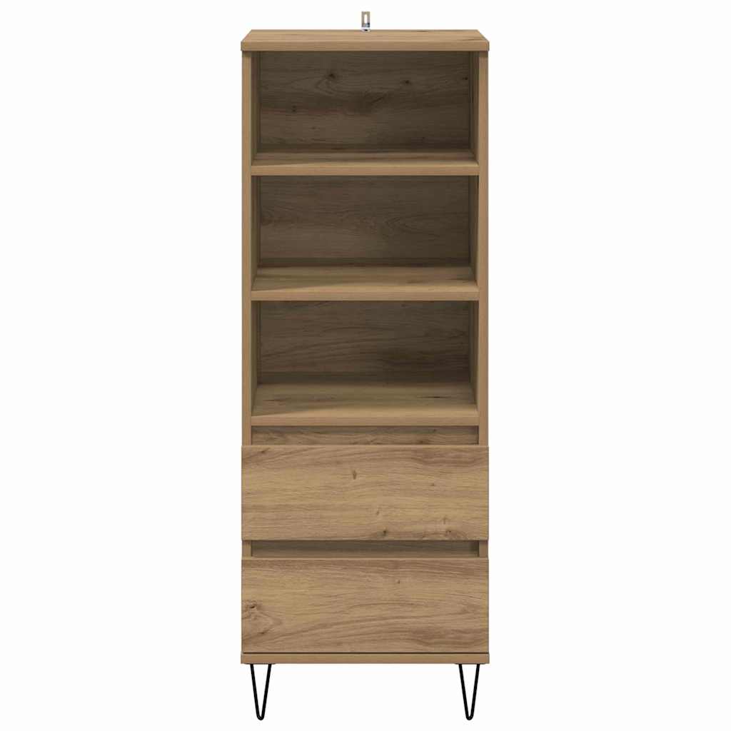 Høyskap med skuff Artisan Eik 40 x 36 x 110 cm Konstruert tre