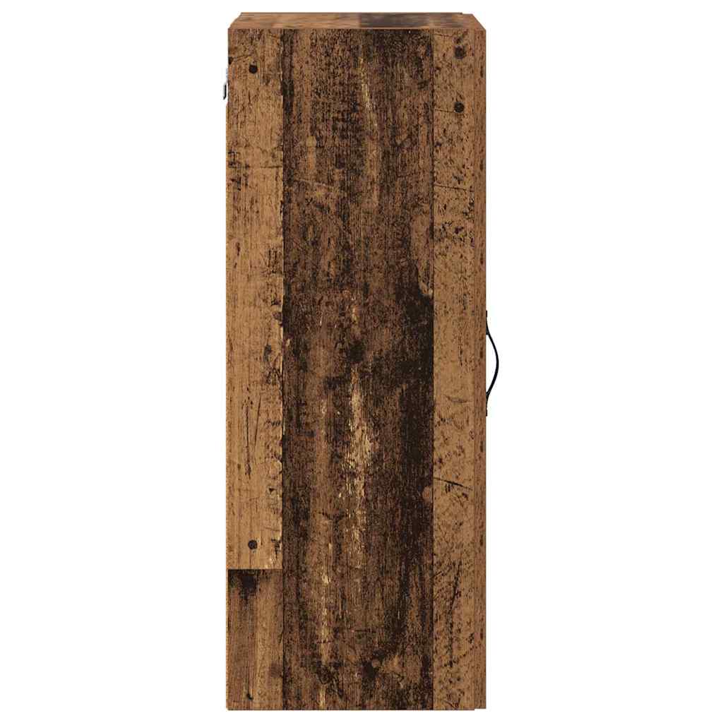 Veggskap Gamle tre 34,5 x 34 x 90 cm Konstruert tre
