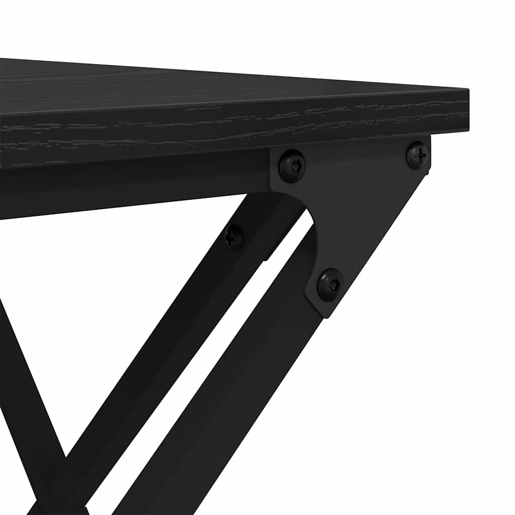 Kaffebord Svart Eik 100 x 49 x 40 cm Konstruert tre