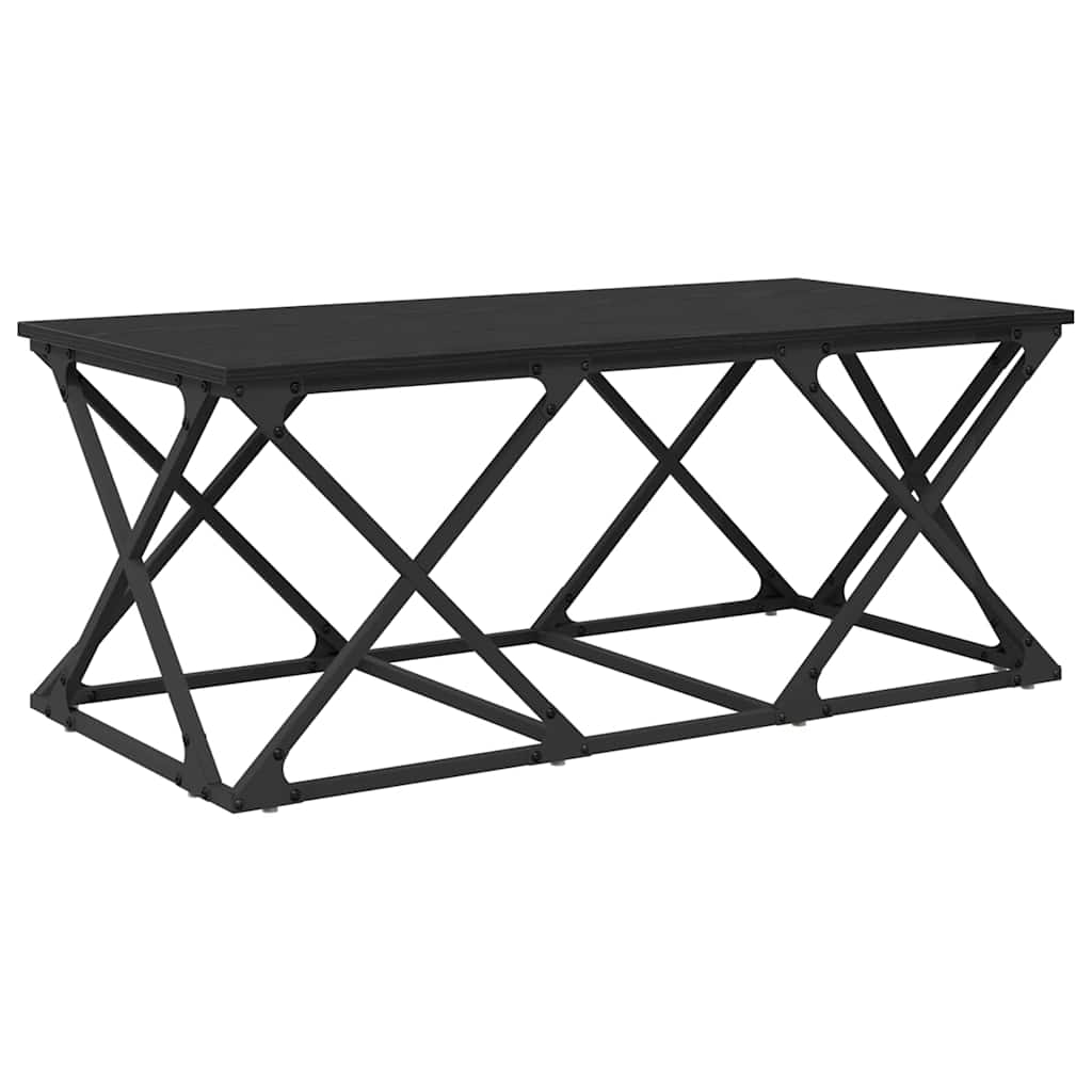Kaffebord Svart Eik 100 x 49 x 40 cm Konstruert tre