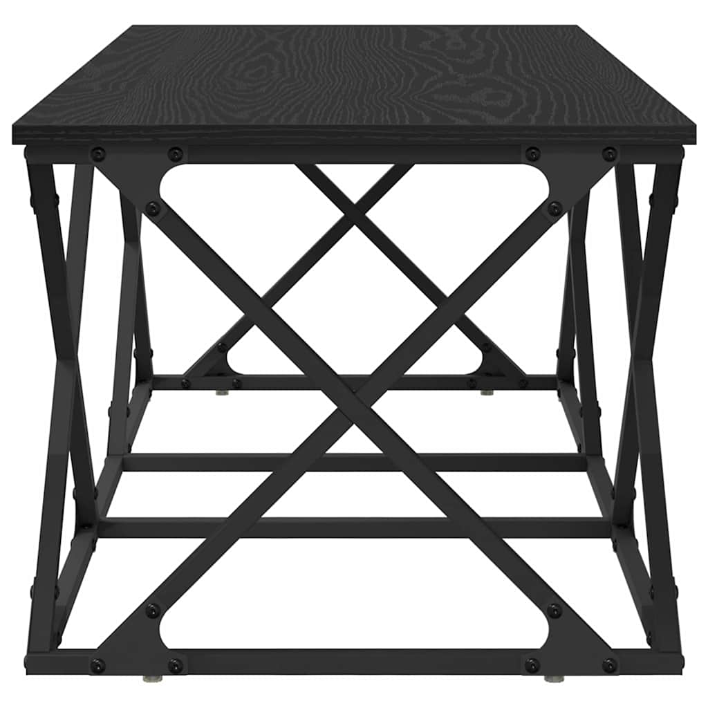 Kaffebord Svart Eik 100 x 49 x 40 cm Konstruert tre